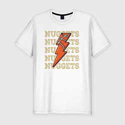 Футболка slim-fit Nuggets lightning, цвет: белый