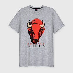 Футболка slim-fit Chicago bull, цвет: меланж