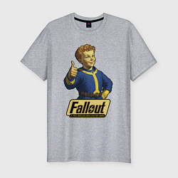 Футболка slim-fit Real vault boy, цвет: меланж