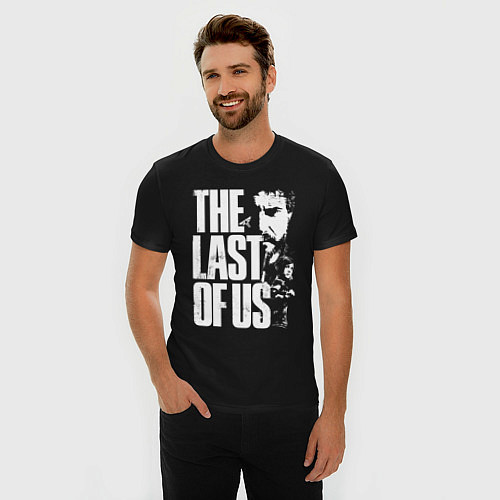 Мужская slim-футболка The last of us game / Черный – фото 3