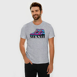 Футболка slim-fit Basketball Miami, цвет: меланж — фото 2