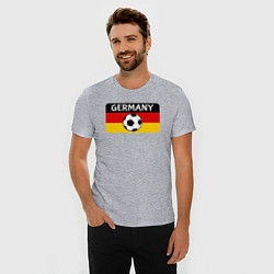 Футболка slim-fit Football Germany, цвет: меланж — фото 2