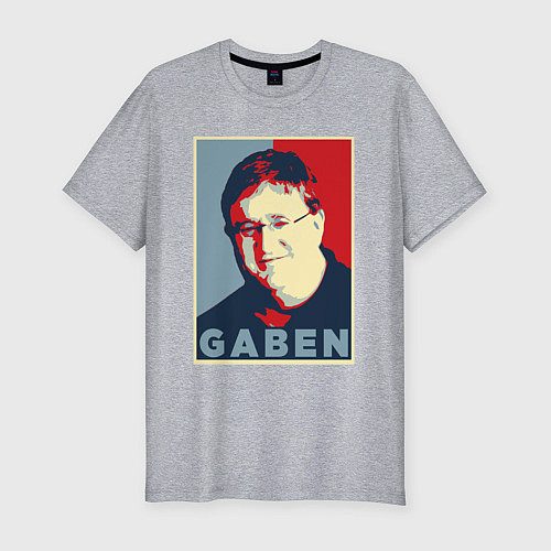 Мужская slim-футболка Gaben / Меланж – фото 1