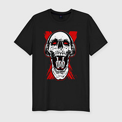 Футболка slim-fit DnB skull, цвет: черный