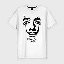 Футболка slim-fit Dali face, цвет: белый