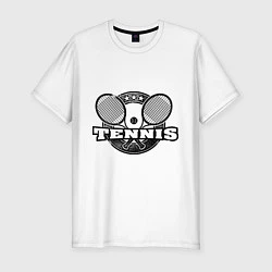 Футболка slim-fit Tennis, цвет: белый