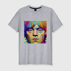 Футболка slim-fit Brian Jones Digital Portret, цвет: меланж