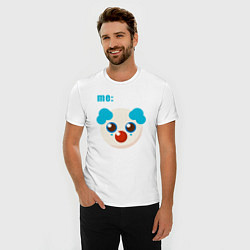 Футболка slim-fit Me clown, цвет: белый — фото 2