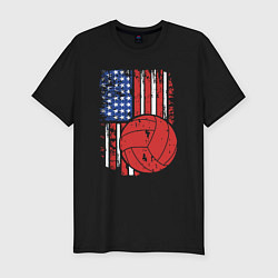 Футболка slim-fit Volleyball USA, цвет: черный