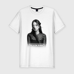Футболка slim-fit Джису из Блэкпинк, цвет: белый
