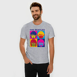 Футболка slim-fit The Beatles color, цвет: меланж — фото 2