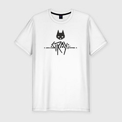 Футболка slim-fit Stray street cat, цвет: белый