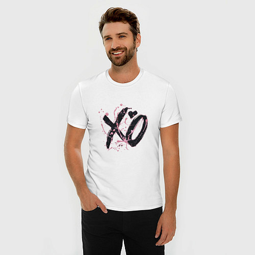 Мужская slim-футболка XO / Белый – фото 3