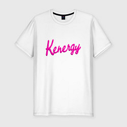 Футболка slim-fit Kenergy, цвет: белый