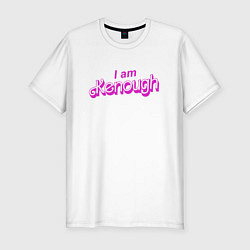 Футболка slim-fit I am kenough barbie, цвет: белый