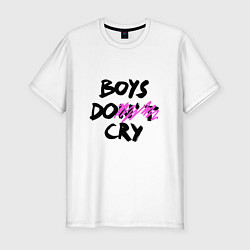 Футболка slim-fit Boys dont cry, цвет: белый