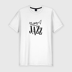 Футболка slim-fit Just Jazz, цвет: белый