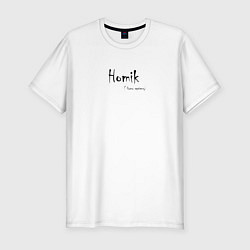 Футболка slim-fit Homik homo sapiens, цвет: белый