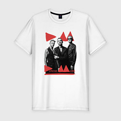Футболка slim-fit Depeche Mode - Delra Machine Band, цвет: белый
