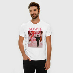 Футболка slim-fit David Bowie 90 Aladdin Sane, цвет: белый — фото 2