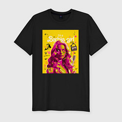 Футболка slim-fit Barbie girl, цвет: черный