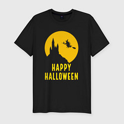 Футболка slim-fit Halloween witch, цвет: черный