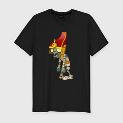 Футболка slim-fit Зомби-фараон, цвет: черный