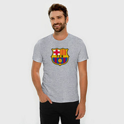 Футболка slim-fit Barcelona fc sport, цвет: меланж — фото 2