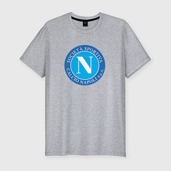 Футболка slim-fit Napoli fc sport, цвет: меланж