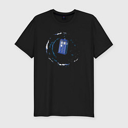 Футболка slim-fit Tardis space, цвет: черный