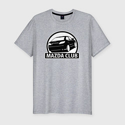Футболка slim-fit Mazda club, цвет: меланж