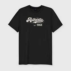 Футболка slim-fit Authentic 1968, цвет: черный