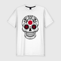 Футболка slim-fit Japan skull, цвет: белый