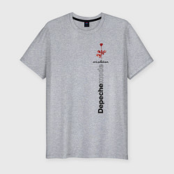 Футболка slim-fit Depeche Mode - Роза Violator, цвет: меланж