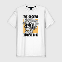 Футболка slim-fit Bloom inside, цвет: белый