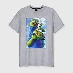 Футболка slim-fit Pepe dad, цвет: меланж