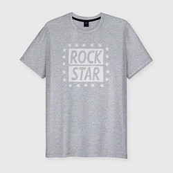 Футболка slim-fit Star rock, цвет: меланж