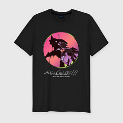 Футболка slim-fit EVA 01 - Evangelion, цвет: черный