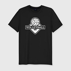 Футболка slim-fit Volleyball club, цвет: черный