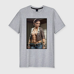 Футболка slim-fit Half life - hot alyx, цвет: меланж