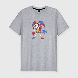 Футболка slim-fit XDDCC The Amazing Digital Circus, цвет: меланж