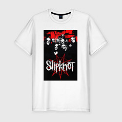 Футболка slim-fit Slipknot - all, цвет: белый