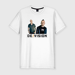 Футболка slim-fit Devision - a band, цвет: белый