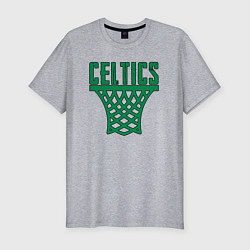Футболка slim-fit Celtics net, цвет: меланж