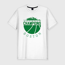 Футболка slim-fit Boston champions, цвет: белый