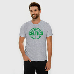 Футболка slim-fit Celtics ball, цвет: меланж — фото 2