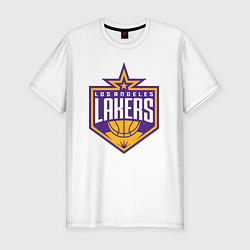 Футболка slim-fit Los Angelas Lakers star, цвет: белый