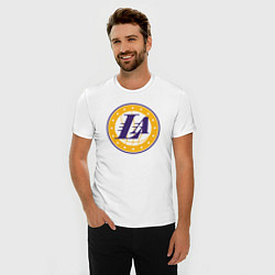 Футболка slim-fit Lakers stars, цвет: белый — фото 2