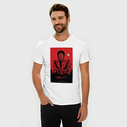 Футболка slim-fit Michael Jackson - thriller, цвет: белый — фото 2