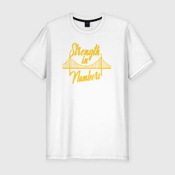 Футболка slim-fit Golden State strenght, цвет: белый